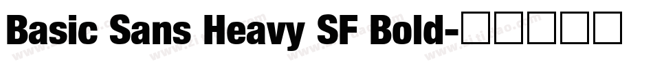 Basic Sans Heavy SF Bold字体转换